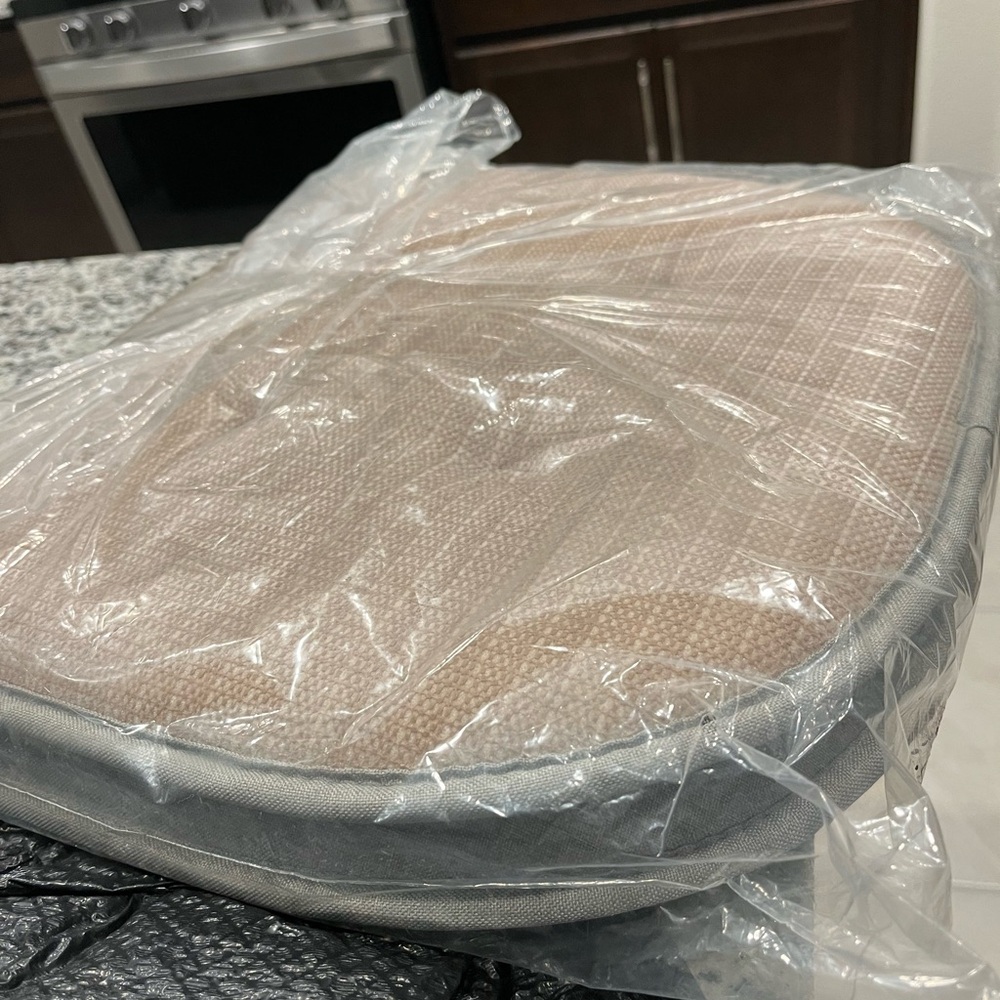 Tan 1 Pair of Dining Chair Cushion